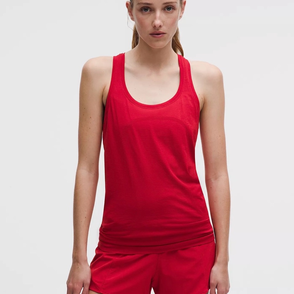Lululemon Athletica Red/Maroon Tank Top